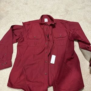 NWT Brooks Brothers Regent Fit Maroon Button Up